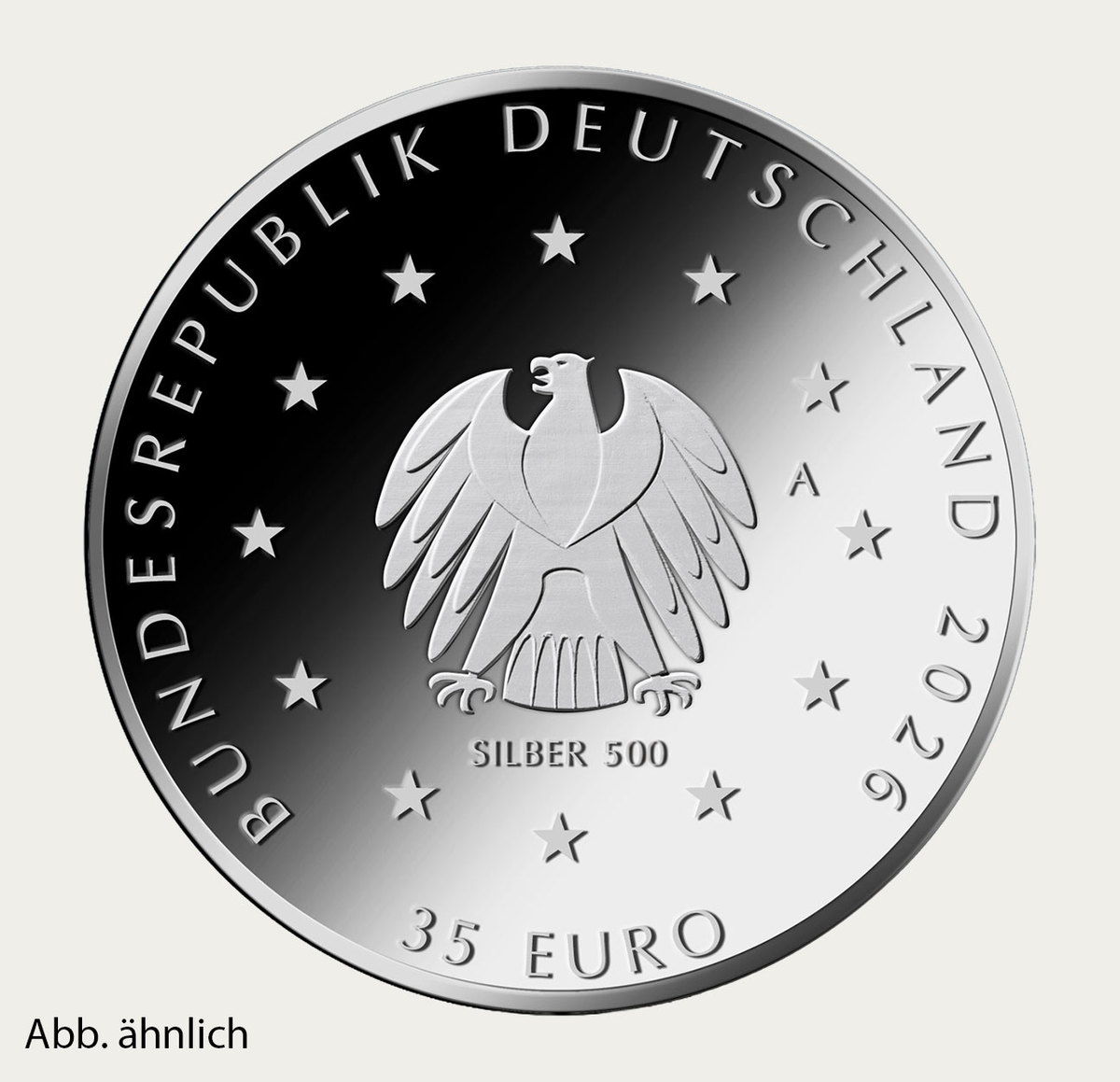 35-Euro-Sammlermünze, Wertseite (Abb. ähnlich)