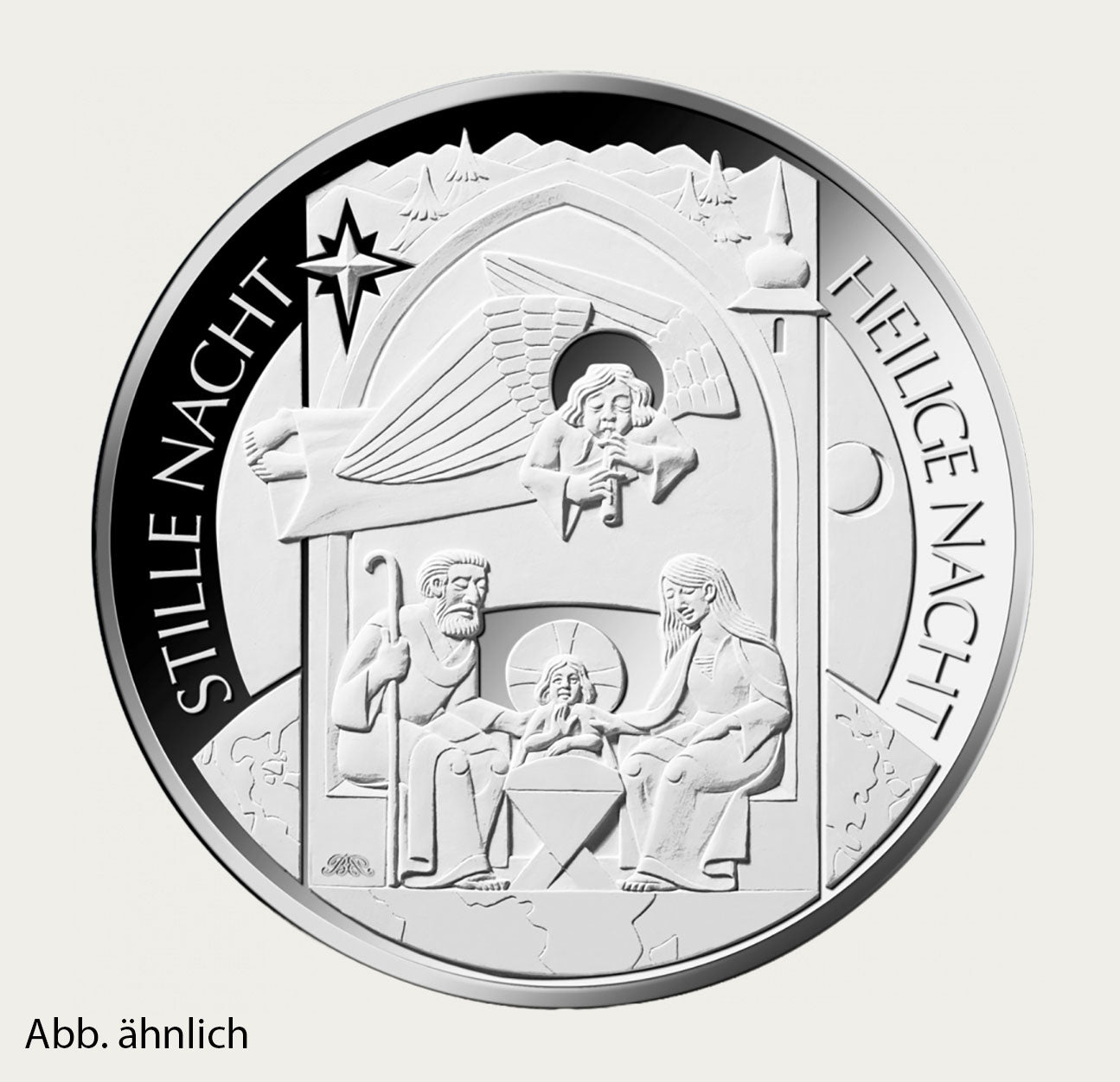 50-Euro-Sammlerm&uuml;nze &middot; Stille Nacht, Vorderseite