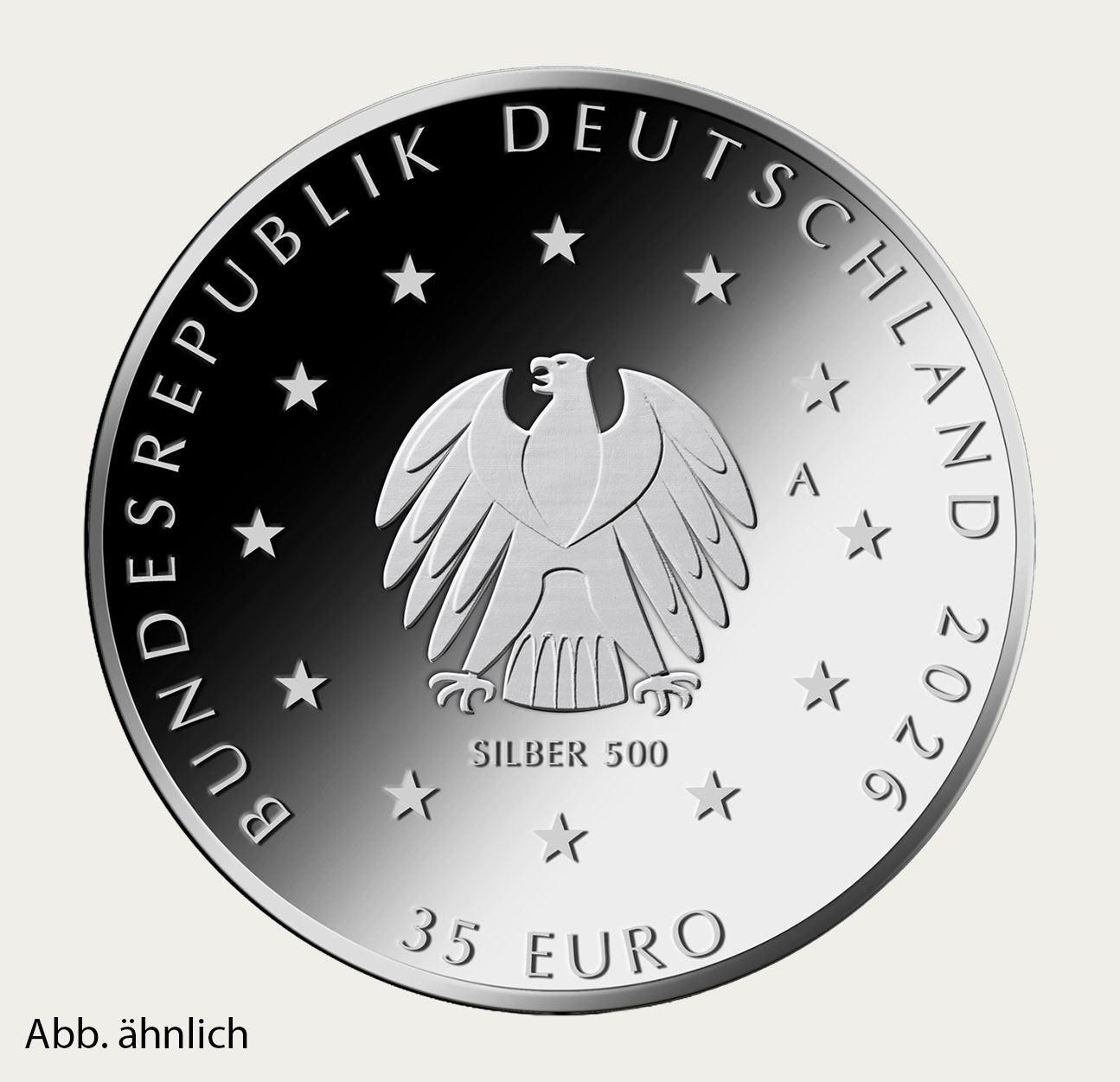 35-Euro-Silberm&uuml;nze &middot; Richard-Wagner-Festspiele Bayreuth, R&uuml;ckseite